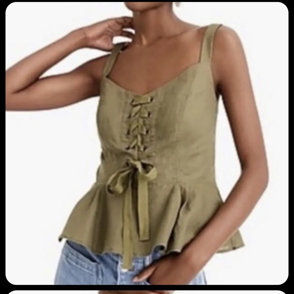 Jcrew X Point Sur Off-white linen cotton shirt